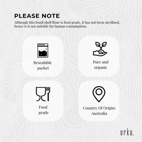 5Kg Organic Fossil Shell Flour - Livestock Garden Pet Grade Diatomaceous Earth