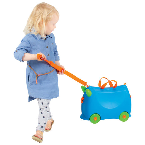 Kiddicare Bon Voyage Kids Ride On Suitcase Luggage Blue