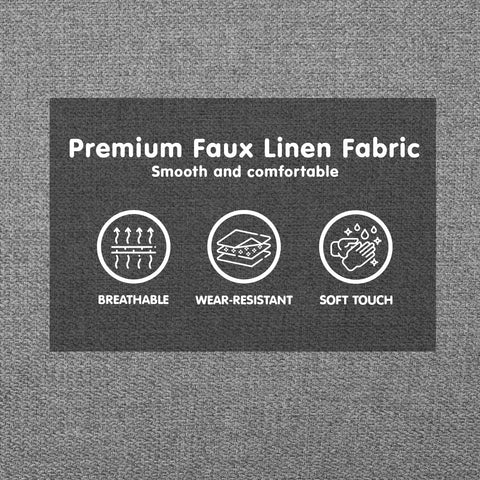 Sarantino 3-Seater Corner Sofa Bed with Chaise Lounge - Light Grey