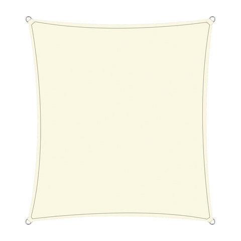 Wallaroo Waterproof Outdoor Shade Sail Canopy Sun Cloth  Square 4x4M