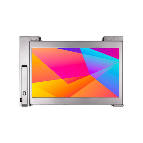 Dual Portable Triple Fold 1080P IPS FHD Monitor Screen Extender For Laptop 11.9" Black