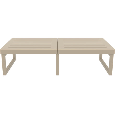Mykonos Lounge Table XL - Silver Grey