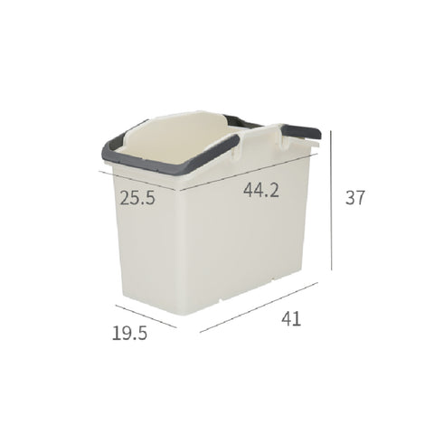 Nplastic 2 Set Ivory Stackable Multipurpose Laundry Basket