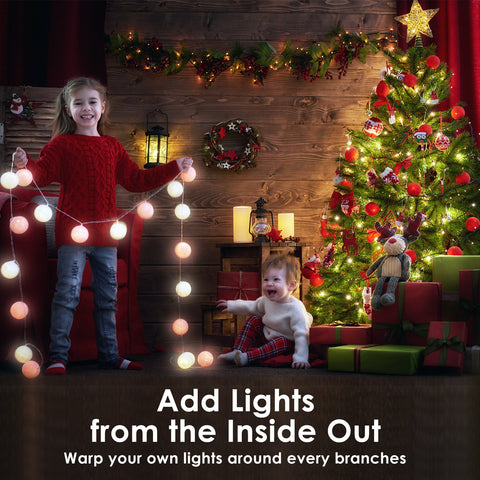 Home Ready 5Ft 150cm 720 tips Green Snowy Christmas Tree Xmas Pine Cones