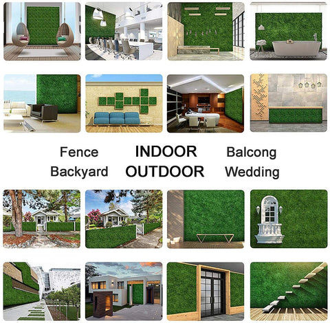 1 SQM Artificial Plant Wall Grass Panels Vertical Garden Foliage Tile Fence 1X1M