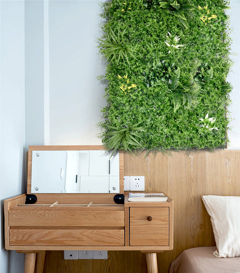 1 SQM Artificial Plant Wall Grass Panels Vertical Garden Foliage Tile Fence 1X1M
