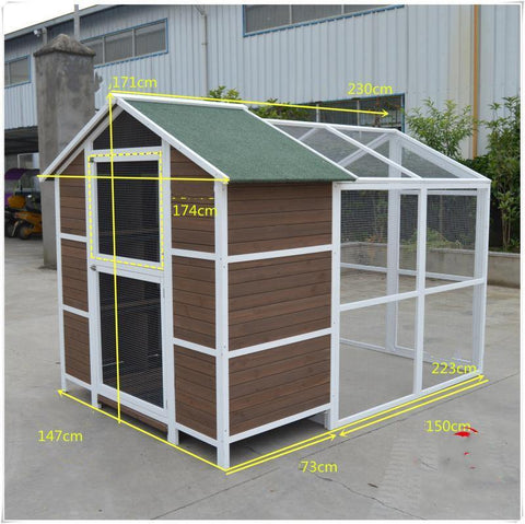 YES4PETS XXL Aviary Pigeon Bird Cage Wooden Outdoor House Pigeon Breeding Cage