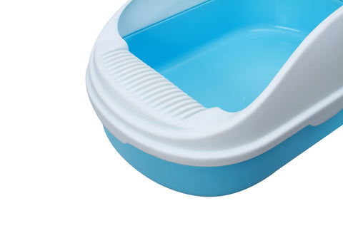 Medium Portable Cat Toilet Litter Box Tray with Scoop