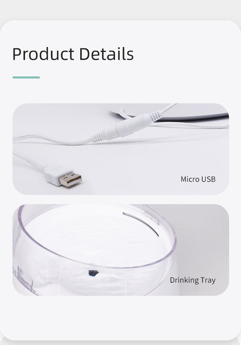 YES4PETS  Electric Pet Dog Cat Water Fountain Automatic Self-Clean Water Fountain 1.5L