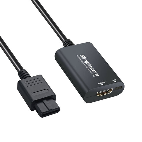 Simplecom CM461 HDMI Adapter Composite AV to HDMI Converter for Nintendo NGC N64 SNES SFC