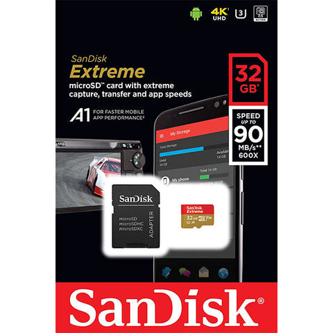 SANDISK 32GB MICRO SDHC EXTREME 100MB/s