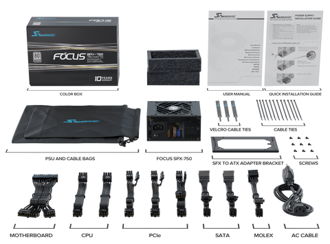 Seasonic FOCUS SPX-750 750W Fully Modular PSU