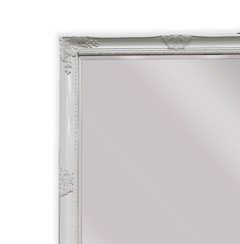 French Provincial Ornate Mirror - White - Small 80cm x 110cm