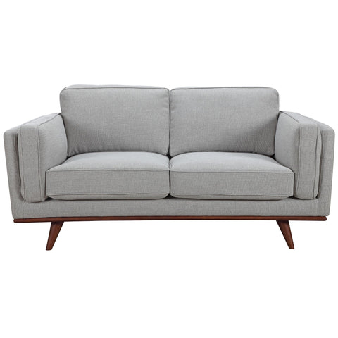 Petalsoft 2 Seater Sofa Fabric Uplholstered Lounge Couch - Grey