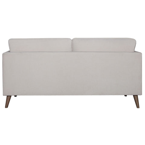 Nooa 2 Seater Sofa Fabric Uplholstered Lounge Couch - Stone