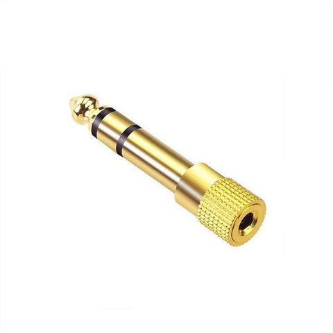 3.5mm Stereo Female to 6.35mm Male  Stereo Audio Jack Adapter for Aux Cable Guitar Amplifier Headphone