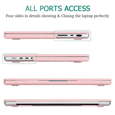 Suitable for MacBook Pro 14 Max Inch Case 2023 2022 2021 M2 A2779 M1 A2442 Hardshell Case Keyboard Cover Sold Pink