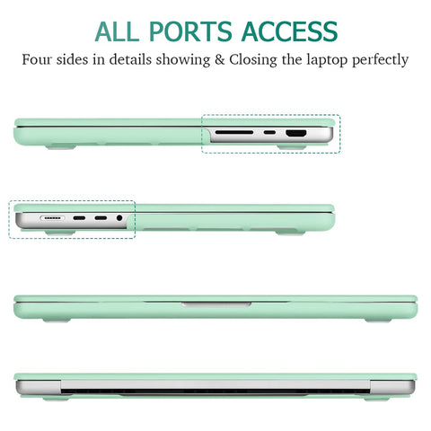 Suitable for  MacBook Pro 14 Max Inch Case 2023 2022 2021 M2 A2779 M1 A2442 Hardshell Case Keyboard Cover Green