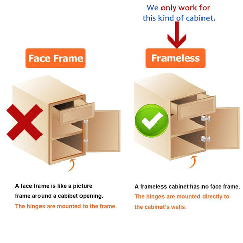 8 Pack 304 Stainless Steel Cabinet Hinges 100 Degree Soft Closing half Overlay Door Hinge Nickel Plated Finish