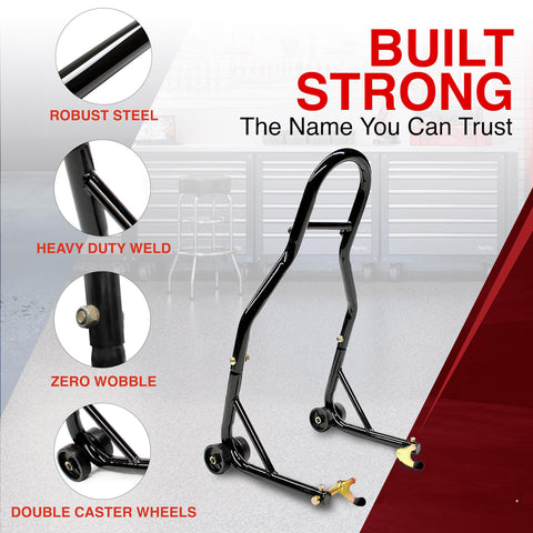 Motorcycle Universal Paddock Rear Stand Lift Fork Stand Rear Wheel Swingarm Spool