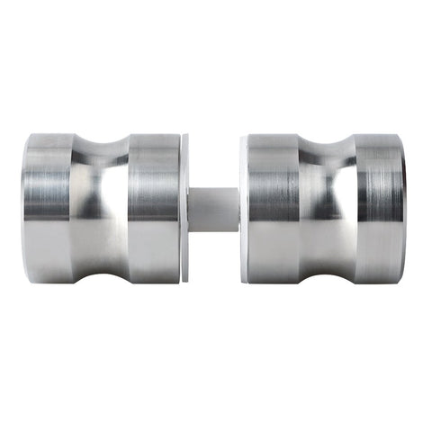 Shower Glass Door Knob Bathroom Round Back-to-Back Handle SUS304 Brushed Nickel