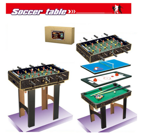 4 in 1 Soccer Table Foosball Pool Hockey Table Tennis for Kids 3+