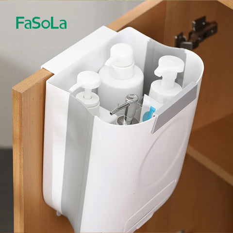 Fasola Collapsible Trash Can White 24*14.5*27cm