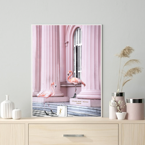 Interior Ave - Saint Pink - Framed Artwork