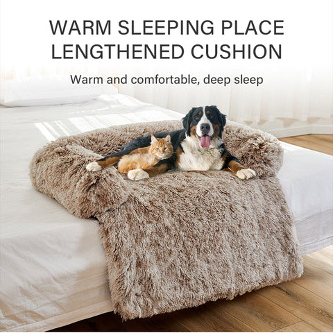 PawFriends Pet Sofa Bed Dog Calming Sofa Cover Protector Cushion Plush Mat XL