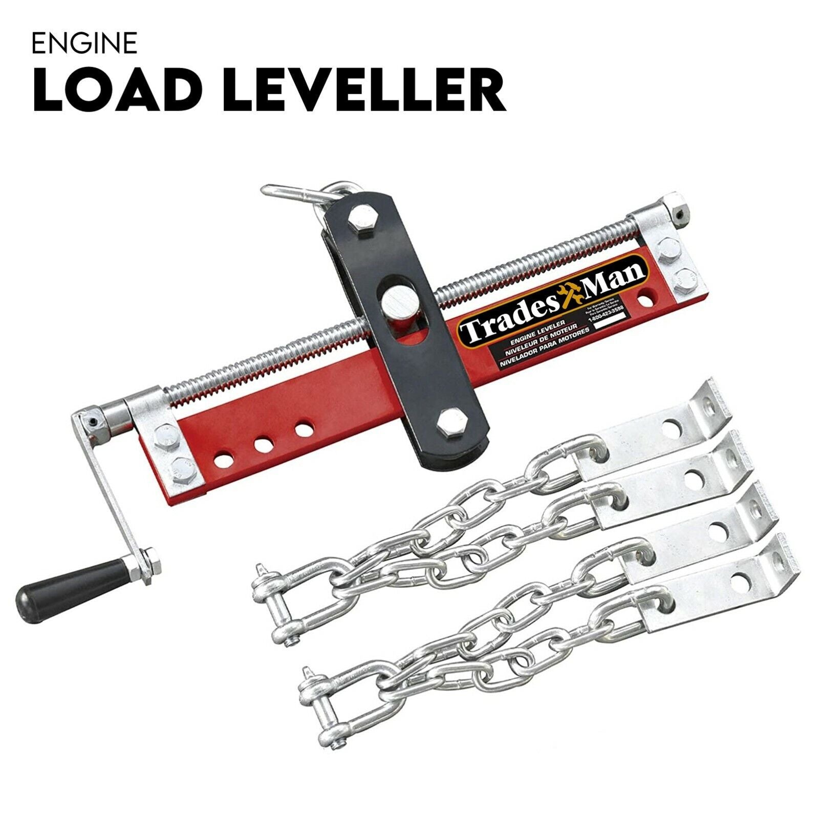 Engine Leveler Balancer 907kg Load Shop Crane Hoist Chain Lift Loading ...