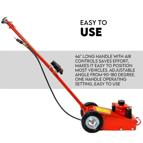 Low Profile 22 Ton Air Hydraulic Trolley Jack Floor Garage Truck Service Jack