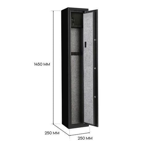 4 Rifle Gun Safe Iron Heavy Duty Firearm Security Digital Lockbox Premium