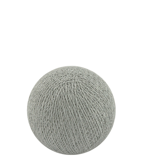 1 Set of 20 LED Grey White 5cm Cotton Ball Battery Powered String Lights Gift Home Wedding Party Bedroom Decoration Outdoor Indoor Table Centrepiece