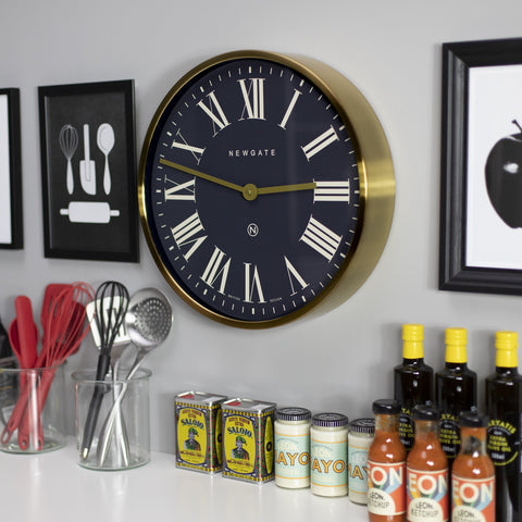 Newgate Mr Butler Wall Clock Radial Brass
