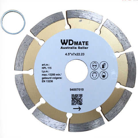5x Dry Segment Diamond Saw BladeCutting Wheel 115mm 4.5" Grinder Disc Tile Brick