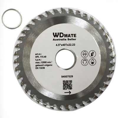 3x 115mm Wood TCT Circular Saw Blade Cutting Disc 4.5" 40T ATB Sharp 20/22.23mm