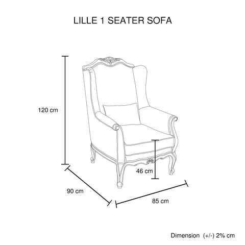 3S+2S+1X Wing Chair Oak Wood White Washed Finish Rolled Armrest Linen Sofa Fabric