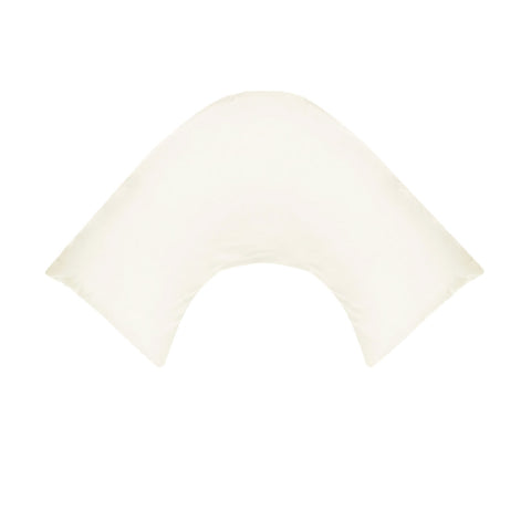 280TC Polyester Cotton V Shape Pillowcase Ivory