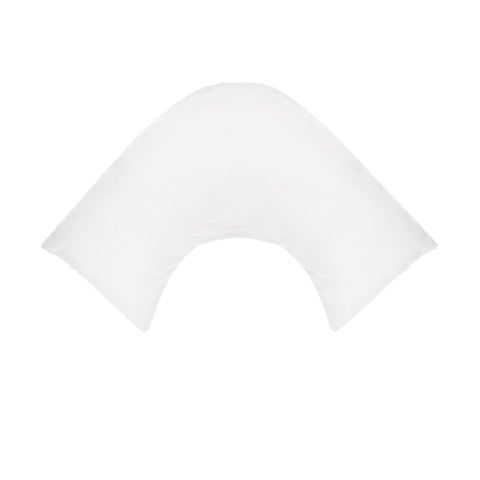 280TC Polyester Cotton V Shape Pillowcase White