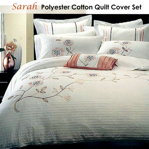 Belmondo Sarah Polyester Cotton Quilt Cover Set Queen