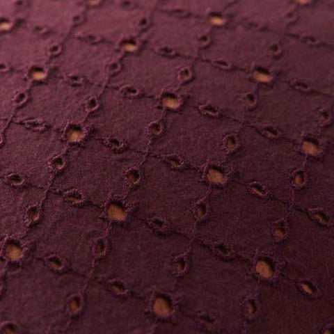Bedding House Chelsy Plum (Also Known as Purple) Square Filled Cushion 40cm x 40cm