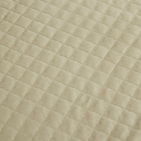J.Elliot Home Adela Sandstone Velvet Quilted Coverlet Set Queen/King