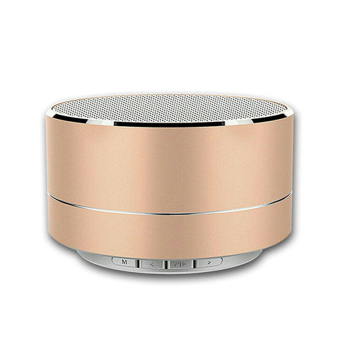 Bluetooth Speakers Portable Wireless Speaker Music Stereo Handsfree Rechargeable (Gold)