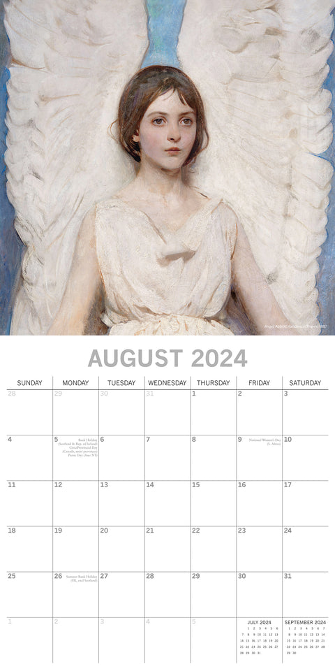 Angels - 2024 Square Wall Calendar 16 Month Arts Planner Christmas New Year Gift