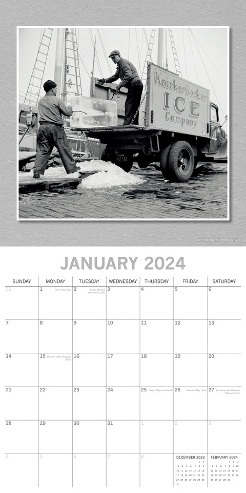 Classic Photography - 2024 Square Wall Calendar 16 Months Arts Planner Xmas Gift