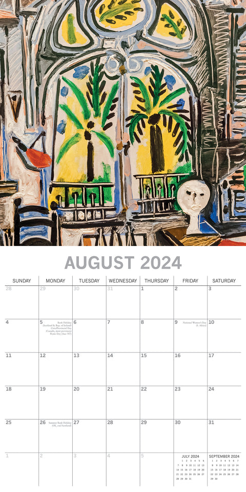 Picasso 2024 Square Wall Calendar 16 Months Arts Planner Christmas New Year Gift