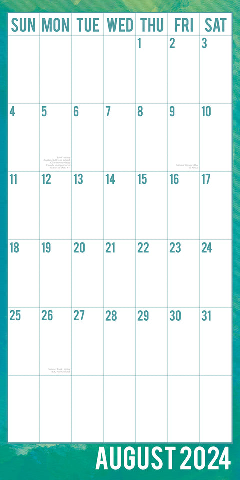 Large Print Calendar 2024 Square Wall Calendar 16 Months School Planner New Year