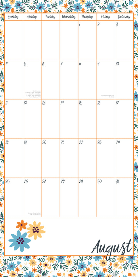 Mum's Organiser 2024 Square Wall Calendar 16 Months School Planner New Year Gift