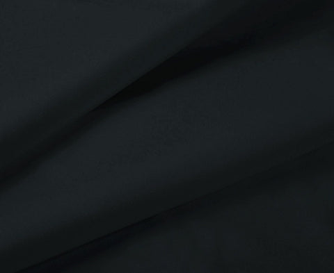 1000TC Ultra Soft Double Size Bed Black Flat & Fitted Sheet Set