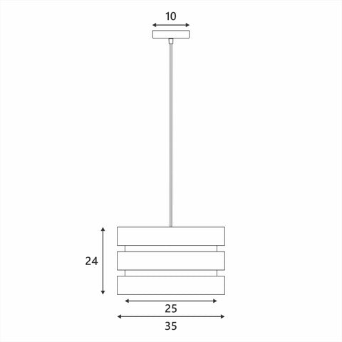 Trio Pendant Light - Grey